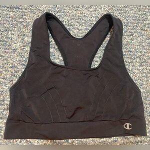 Champion black sports bra, size medium